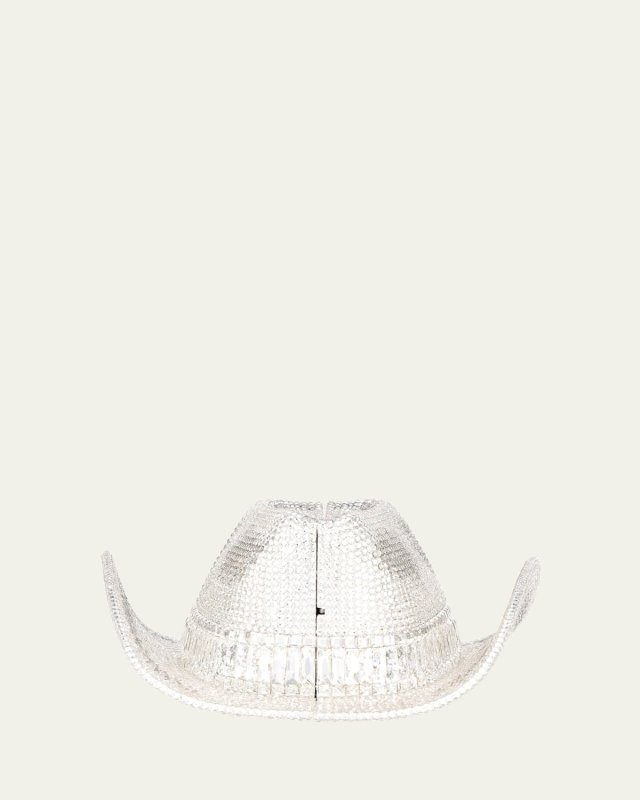 Crystal Cowboy Hat Clutch Bag